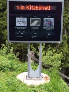 Rennstrecke Start Streif